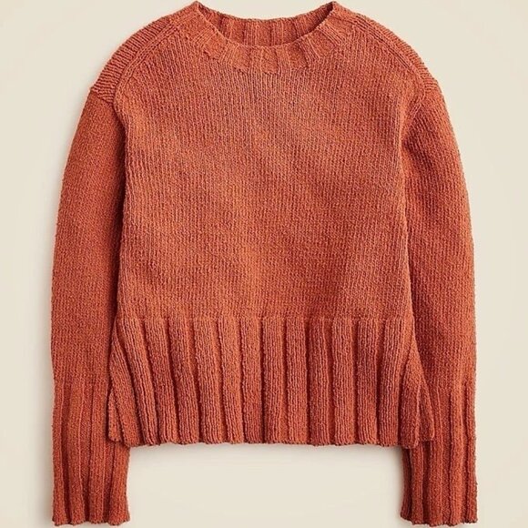 J. Crew Sweaters - J. Crew Marina Sweater in Textured Cotton Blend in Toasted Paprika